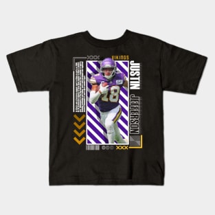 Justin Jefferson Paper Poster Version 10 Kids T-Shirt